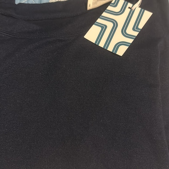 NWT MARKET & SPRUCE Women's 3/4 Sleeve Top Navy Small Petite - Picture 10 of 10